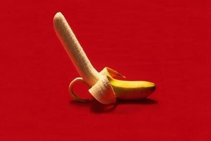 the banana symbolizes the penis enlarged by the exercise