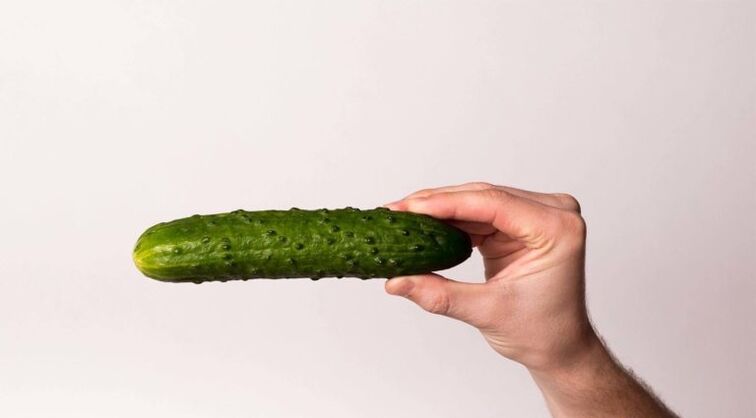 cucumber symbolizes an enlarged penis with soda